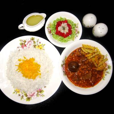 Khoresh-e Qeimeh (Yellow Split Peas Stew) 