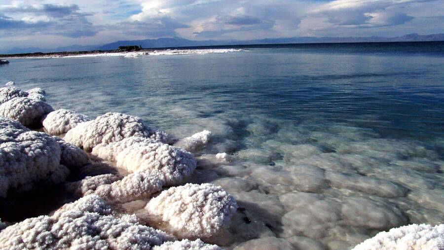 Urmia Lake ( the biggest salt water lake of Iran)